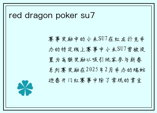 red dragon poker su7